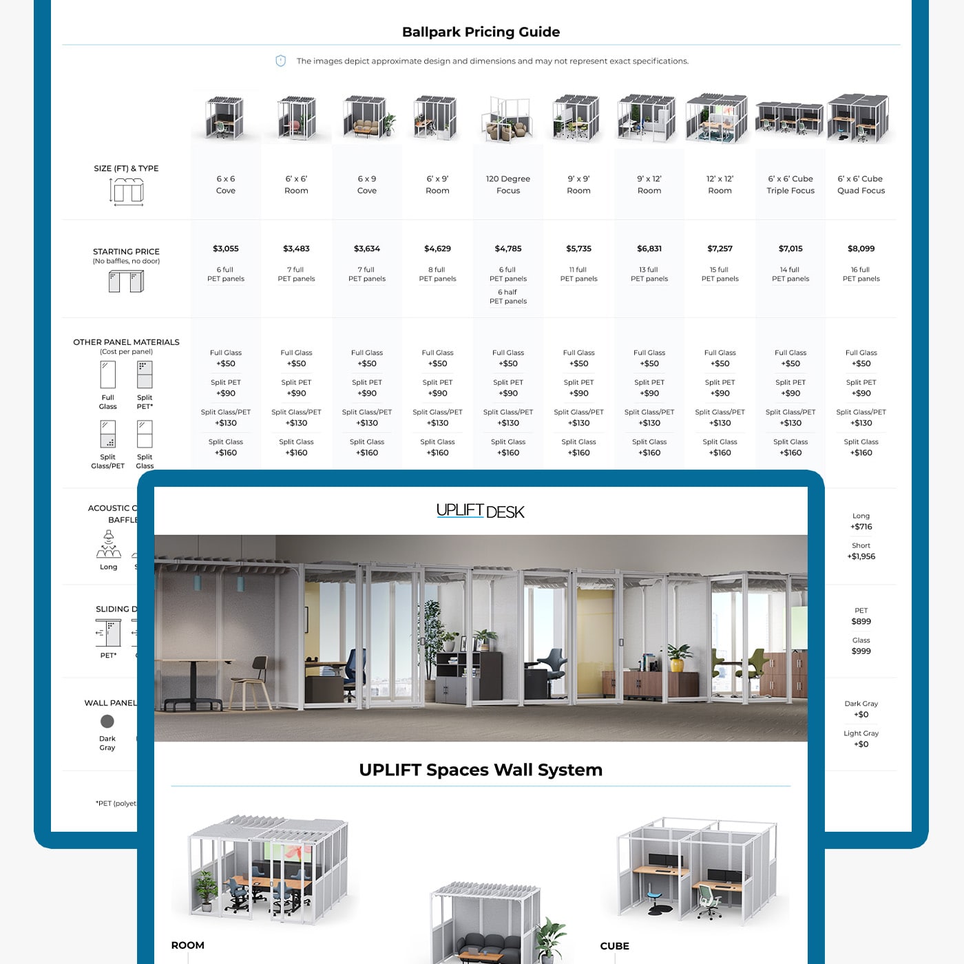 UPLIFT Desk. Simplifying Pricing: A UX Approach to the Wall Spaces Pricing Guide project image